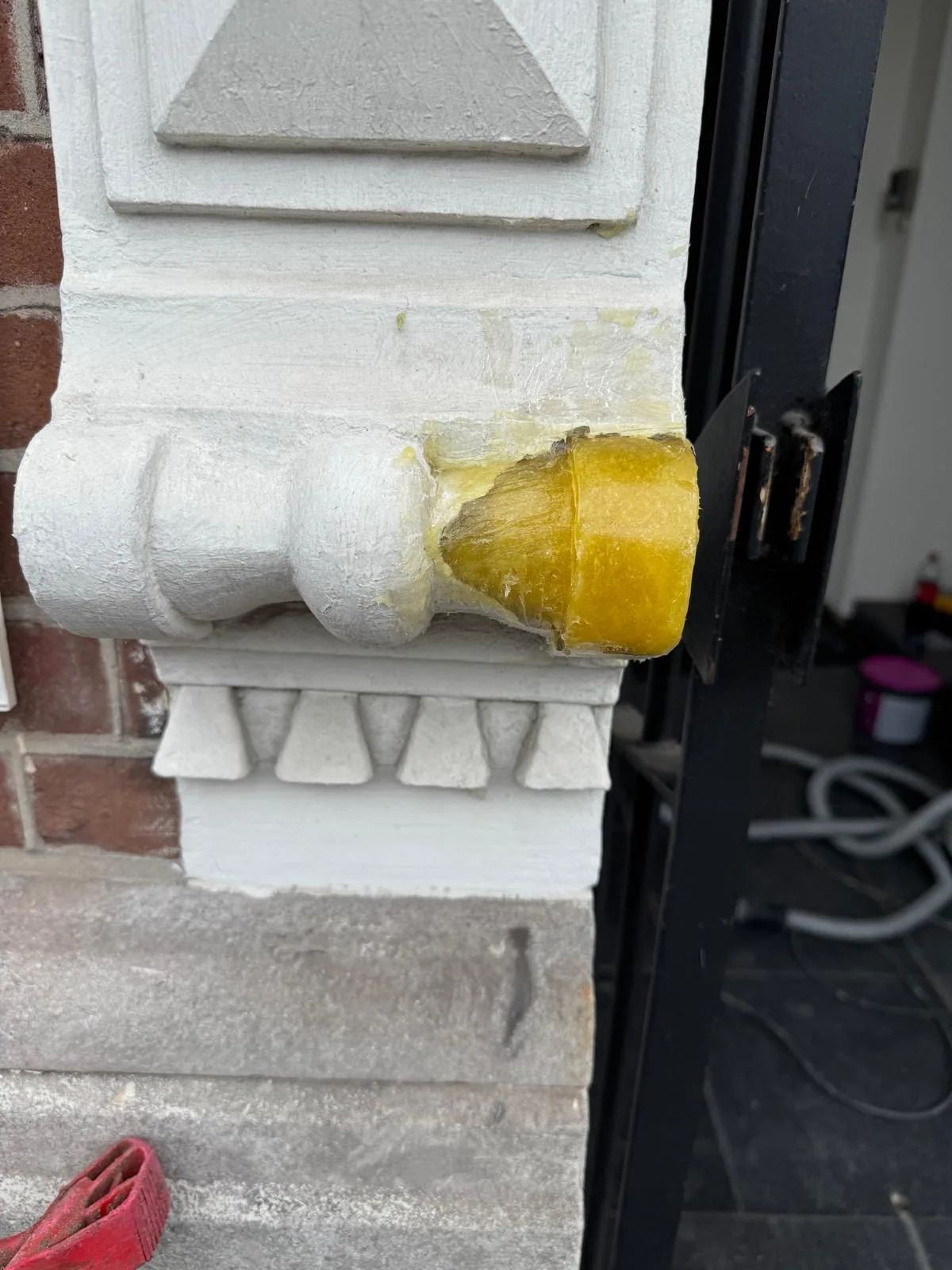 Geveldetail voor herstel