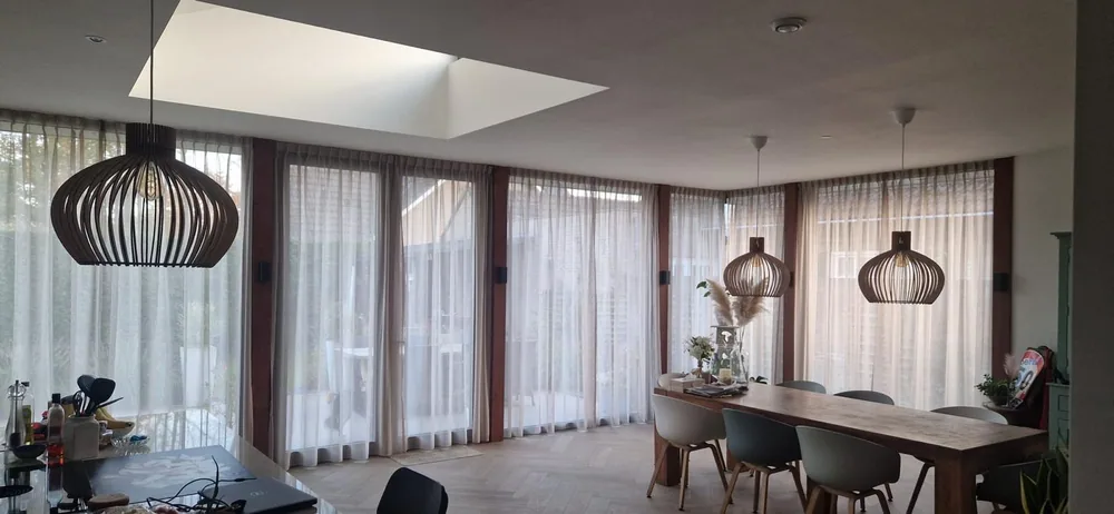 Lichte open woonruimte na woningverbouwing